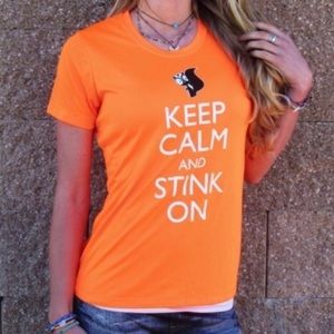 “Keep Calm and Stink On” Neon Tee